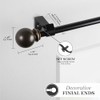 Kenney Chelsea, bola barra de cortina de ventana, Bronce, 71.12-121.92