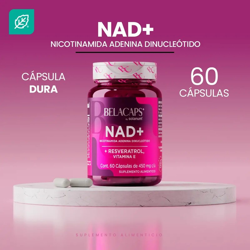 Belacaps Nad Con Vitamina E Y Resveratrol 60 Cápsulas Sin