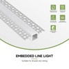 YeaLunong Plaster-in LED Channel Recessed Drywall Aluminum Strip Light Track