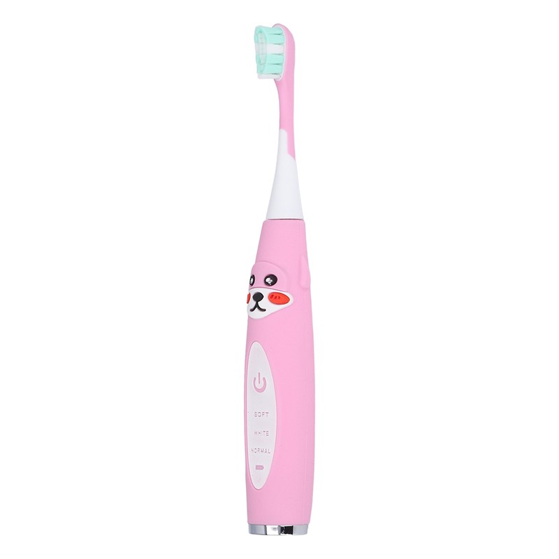 Kids Electric Toothbrush Sonic Smart Timer Cartoon Shape Soft IPX7