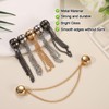 6pcs Magnet Clothing Pins, Metal Magnetic Clothing Clips with Chain