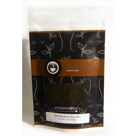 Mahamosa Earl Grey Black Tea Blend and Tea Filter Set: 2 oz Earl Grey Extra Fancy OP Black Tea, 100 Loose Leaf Tea Filters (Bundle- 2 items)(Tea Ingredients: Whole leaf black tea, bergamot flavor)
