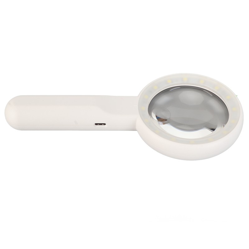Handheld LED Magnifying Glass Touch Control Rechargeable Portable Illuminated Magnifier
