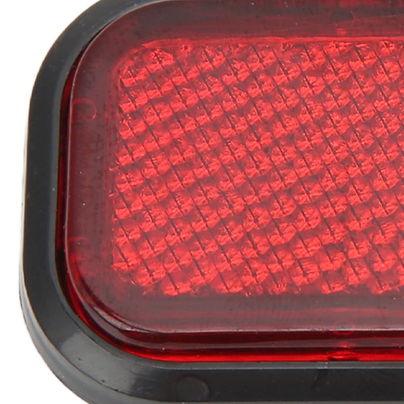 Acouto Car Rectangular Reflector, 4pcs Rectangular Reflector Safety ABS Reflective