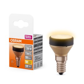 Osram Flat Lamp, Ultra Compact and Flat LED Bulb with E14 Socket, Replaces Conventional 28 W Bulbs, Warm White (2700 K), Economical with 3.5 W Consumption, Not Dimmable, Pack of 6