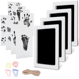 Grande Almohadilla de Tinta Clean Touch, Sin Tinta Infantil Sello de Manos y Pies, Bebé Recién Nacido Huella de Mano y Huella de Pie Sello de Almohadilla Mascota Almohadilla Sellar La Huella(#1)