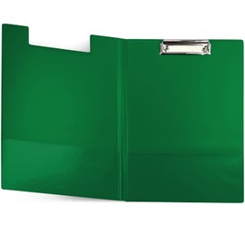 Netuno Clipboard Folder A4 with Clip Light Green Clipboard DIN A4 with Lid Writing Board with Metal Clip Hard Plate Plastic Writing Pad Clipboard DIN A4 Document Holder Pack of 1