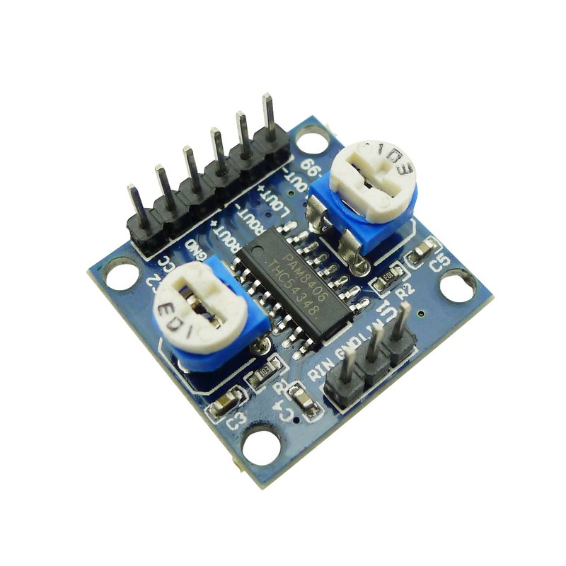 Aihasd PAM8406 Digital Amplifier Board with Volume Potentiometer, 5 W