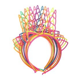Unicorn Horn Headband Children, Pack of 12 Alice Band Unicorn Girls, Unicorn Horn Headband, Unicorn Headband Children, Headband for Girls, Horn Headband Hair Band
