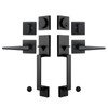 NEWBANG Front Double Door Traditional Style Keyed Entry Door Handleset