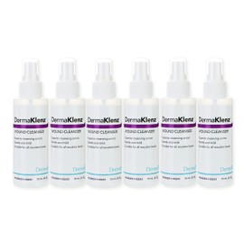 DermaKlenz Wound Cleanser – Mild, No Rinse Spray Cleanser With Zinc Acetate – Detergent Free – 6 Spray Bottles, 4 fl oz Each