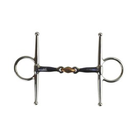 AK Full Cheek Rider Jaws with Diamond Cooper with Welding Iron Mouthpiece Horse Bits AKRS-2614 (6.00 Inches, Blue/Silver)