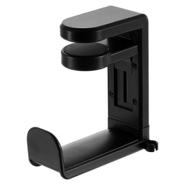 HARFINGTON Headphone Stand Holder 360 Degree Adjustable Clamp Desk Hook Clamp 0.39"-1.65" Clamping Range PC Gaming Headset Stand for Headphone Earphone, Black