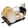 Growsun Stainless Steel Dish Drying Rack with Drainboard Dish Drainers