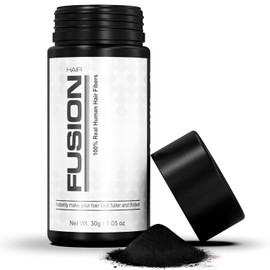 Hair Fibers for Thinning Hair - (1.05 Oz) Real Human Hair Building Fibers to Conceal Bald Spots and Thinning Hair, Root Touch Up and Volumizer, Brown