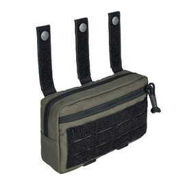 IDOGEAR Tactical Bag Molle Dump Bags Dual Purpose Carrying Kit EDC Bag with Molle Hooks and Loops for Vest 500D Nylon, Ranger Green