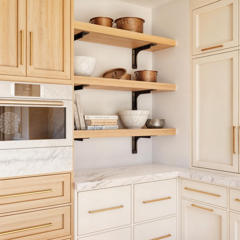 BATODA 8” Shelf Brackets with Beam (4pcs) - L Shelf