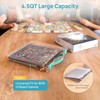 Vtopmart 3 Pack Board Game Storage with Handle and Snap-Tight