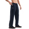BROKIG Straight Leg Mens Sweatpants Open Bottoms Exercise Pants Casual