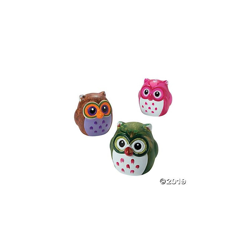 DIY Ceramic Owl - Set of 12 - Crafts for