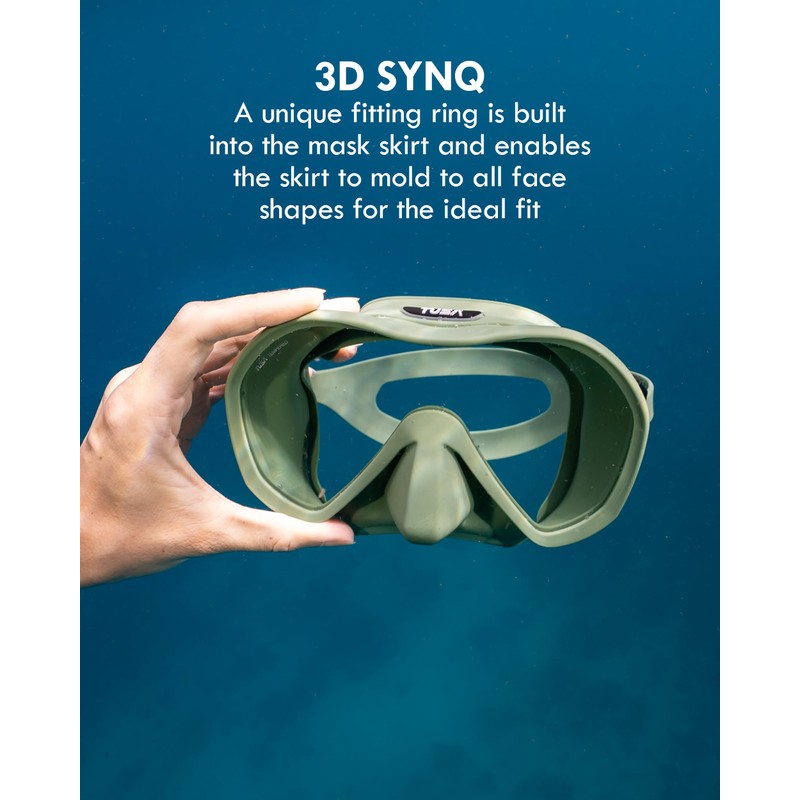 TUSA M-1010 Zensee Scuba Diving Mask, Gunmetal