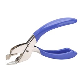 DFsucces Stapler Remover Staple Remover No Damage Paper Handheld Compact Universal Stationery Document Office Needle Remover Stapler (Blue)