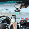 COOAU 4K Dash Cam with GPS Wi-Fi,Front and Inside Dual