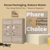 Phare Choice #4 Cone Coffee Filter, 8-12 Cup, Natural Unbleached