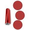 Dots Round Vinyl Color Coded Inventory Label Chrome Red 3