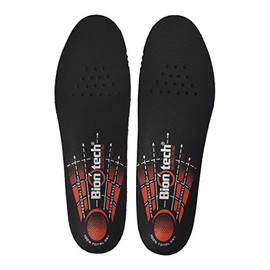 Insole BionTech® Insole Arch Support Reduce joint pain, Anti-Bacterial, Anti-Static, Breathable Sweat, Improves Balance, Reduces Muscle Fatigue, Washable 100% Vegan Black BLACK