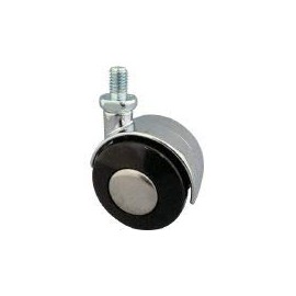 Toshin U50BM8XP1.25 Screw-in Dual Wheel Caster 50 Diameter Universal Bolt M8 x 1.25