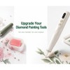 Electric Diamond Art Pen with Light, Dual-Speed Vacuum Tool (Beige)