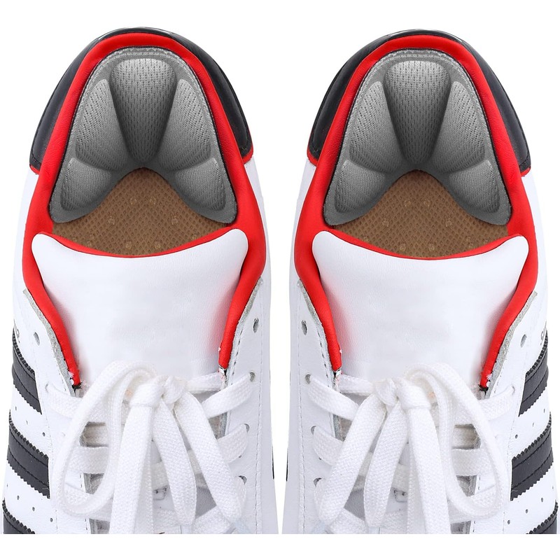 Huethy Back of Heel Cushion Pads, Adhesive Heel Grips Inserts