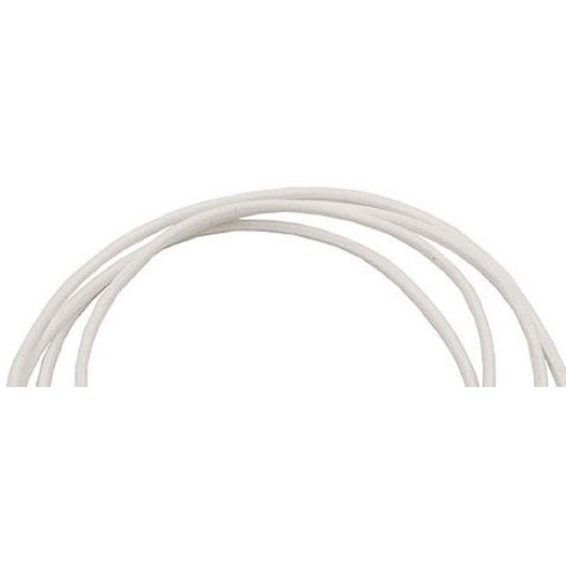Unbespielt Leather Cord White 1 m x 2 mm Can