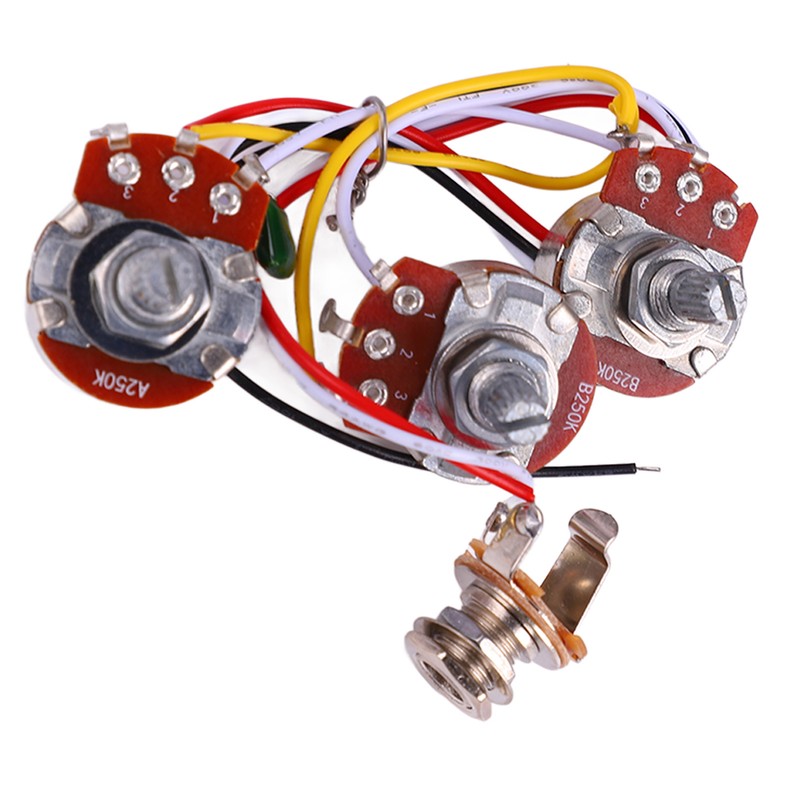 Guitar Potentiometer Kit Jazz Bass Wiring Harness 1 Volume 2