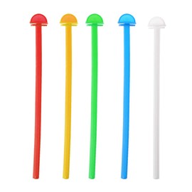 Kodbww Plastics Birdcage Perch 5 Pack Parrot Bird Standing Stick Grinding Claw for Small Bird Easy to Install Random Colors Plastic