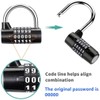Zinc Alloy U-Shape Padlock, 5 Digit Dial Combination Password Code