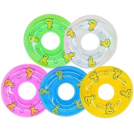 EU SOU Miniature Duck Mini Float Diorama Figure Pool Bath Water Play Model Doll (Set of 5)