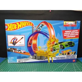 Hot Wheels Action Energy Track Set Power Loops w/ 1 Car