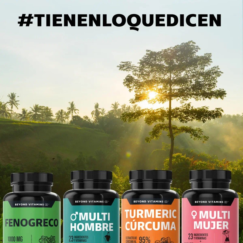 Beyond Vitamins Fenogreco 1000mg Calcio Hierro Aguaje Vegano Rellenos Fenugreek