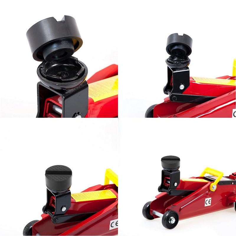 YIXISI Trolley Jack Rubber Pad 2 Pack, V-Groove Rubber Universal