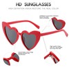 GIFIORE Heart Sunglasses Polarized Cute Red Heart Shaped Cat Eye