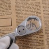 Magnifier 25mm Jeweler Loupe Pocket Foldable Metal 40X Magnifiation Glass