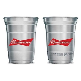 Budweiser Aluminum Cups - Set of 2
