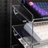 Bright Stone Acrylic Keyboard Display Stand,Mechanical Keyboard Storage Rack,Multilayer Acrylic
