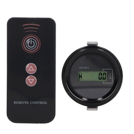 Excavator Timer Hour Meter Remote Control LCD Digital Display 12V‑36V 0‑99999.9H For Kato Round