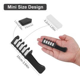 MSDADA MSDADA New Hair Chalk Comb Temporary Hair Color Dye for Girls Kids with Light Color Hair, Washable Hair Chalk for Girls Age 4 5 6 7 8 9 10 Birthday Cosplay DIY, Christmas, New Year (White)