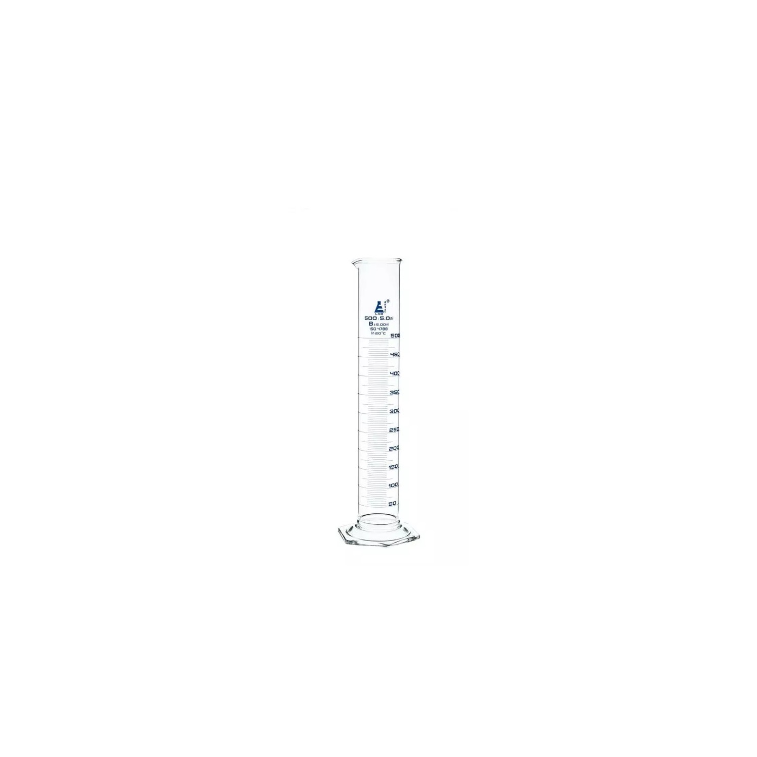 Eisco Probeta Graduada De Vidrio Clase B 500ml Grad. Azul Eisco ...