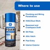 GE White Foam Big Gaps and Cracks Insulating Sealant 12