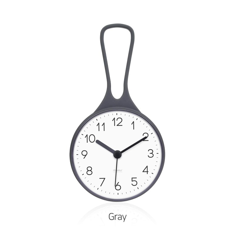 Mooas Loop Bathroom & Kitchen Clock, Waterproof Hanging Clock with